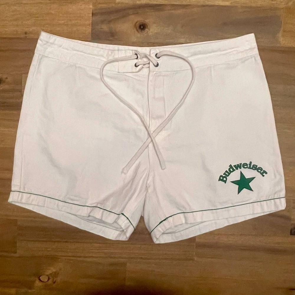 Budweiser By PacSun Men’s Hybrid Shorts Size 34 100% Cotton Cream Drawstring